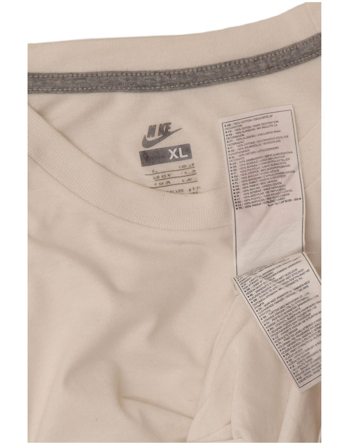 NIKE Camiseta Hombre UK 45/47 XL Blanco Algodón