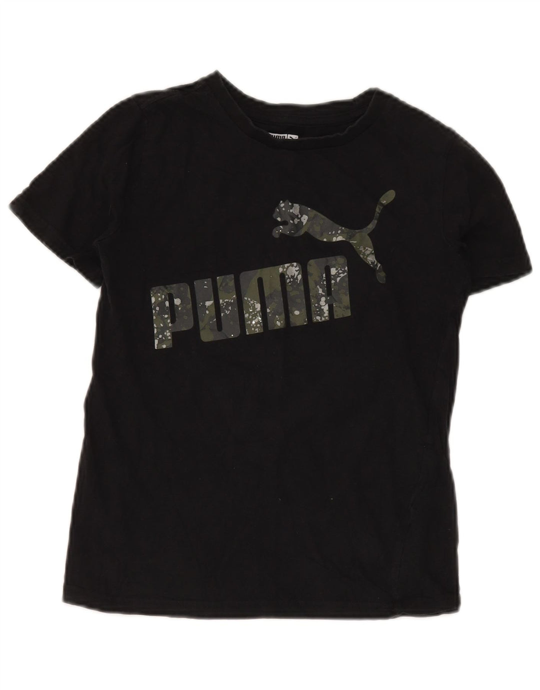 PUMA Camiseta gráfica para niño 10-11 años Mediana Negra