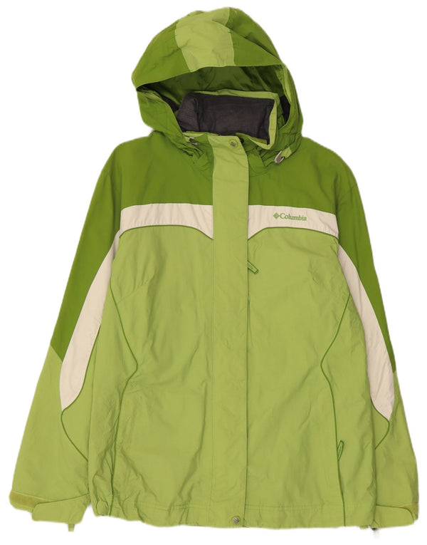 Chaqueta impermeable COLUMBIA Interchange para mujer, UK 40, color verde medio