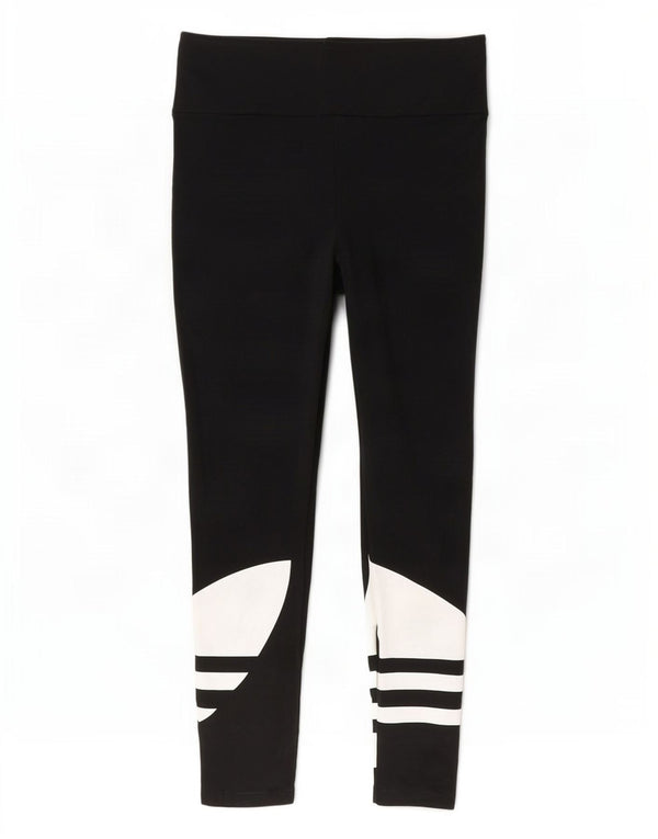 Adidas Leggings gráficos para mujer Reino Unido 8 Pequeño Algodón negro