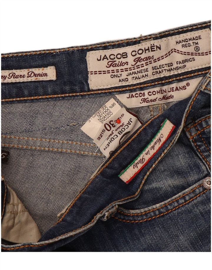 Jacob Cohen Vaqueros recortados para mujer W30 L24 Algodón azul