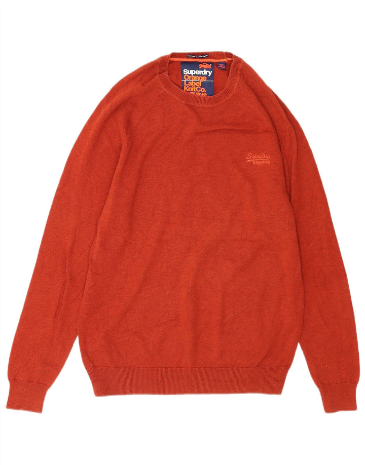 Superdry Jersey De Cuello Redondo Para Hombre De Algodón Naranja Medio