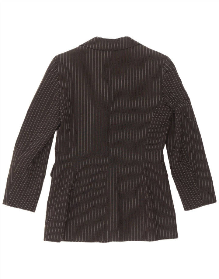 Kookai Chaqueta tipo blazer de 3 botones para mujer EU 40 Poliéster a rayas negras medianas