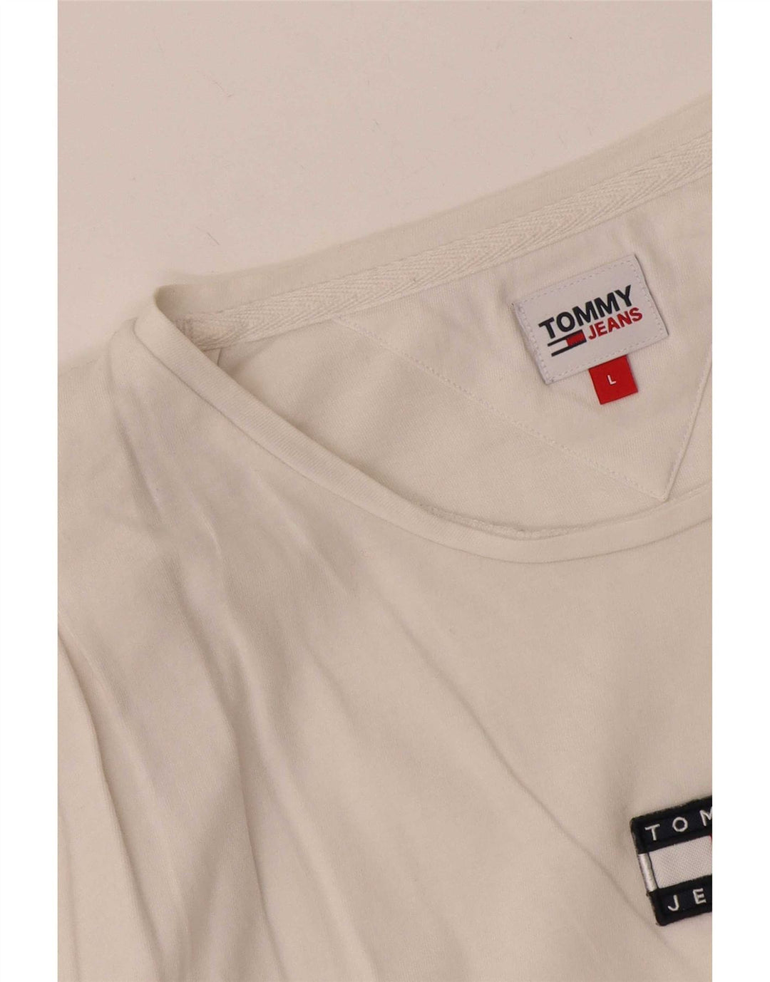 Tommy Hilfiger Top corto para mujer, talla 40, color blanco