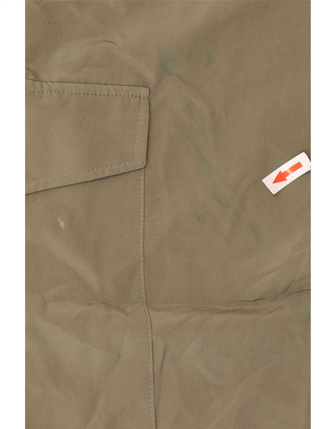 Zara Mujer Joggers Pantalones Cargo Pequeño W28 L27 Poliéster Caqui