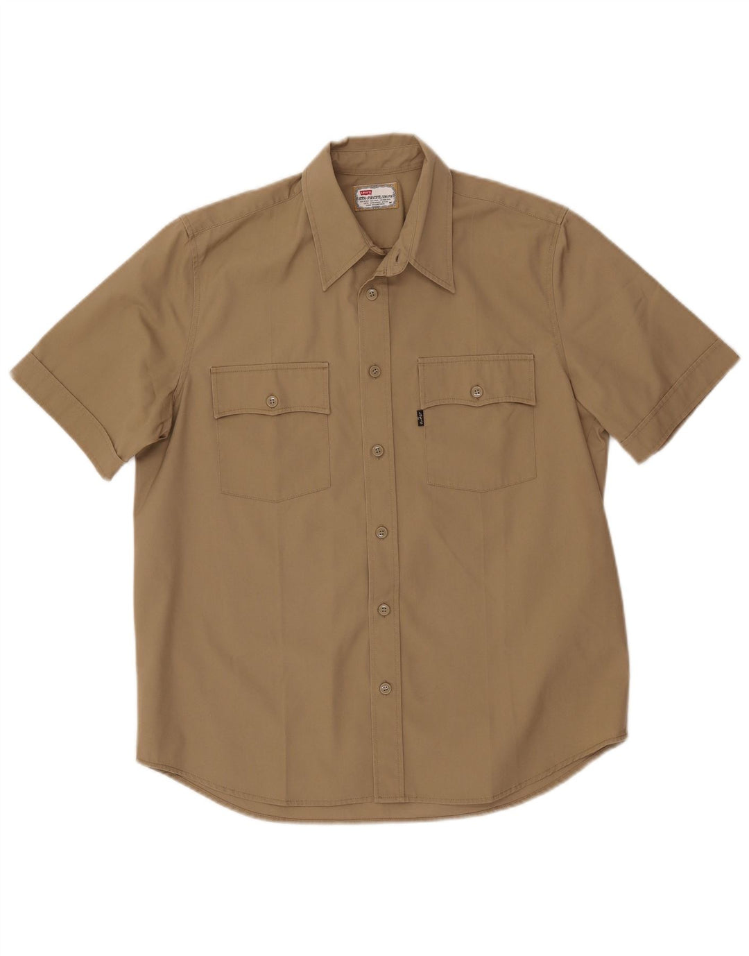 Camisa Levi's Hombre Manga Corta Algodón Caqui Medio
