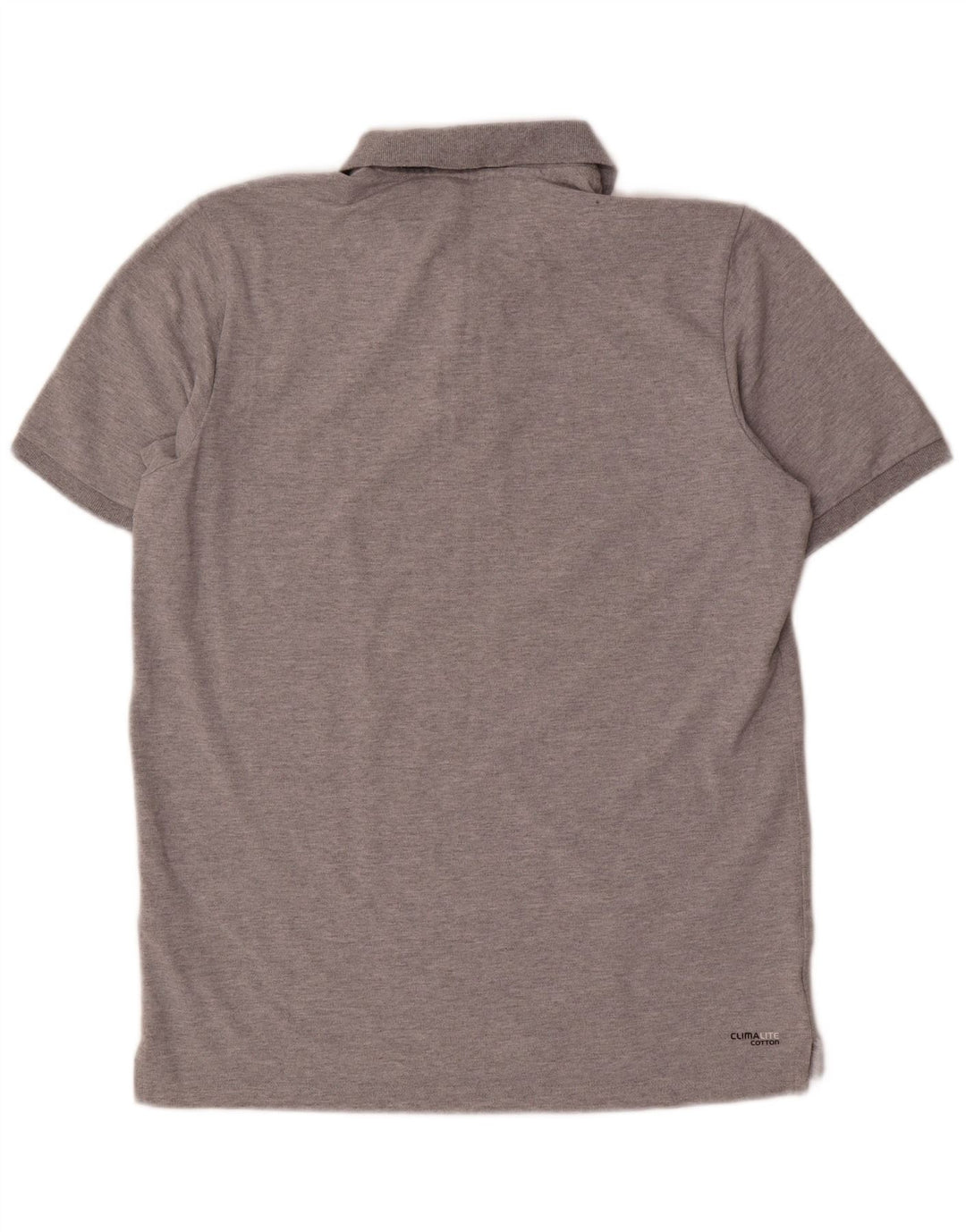 Adidas Mens Climalite Polo Camisa Grande Gris Algodón