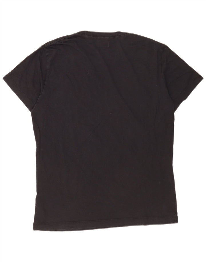 Diesel Hombre Camiseta Gráfica Top Grande Azul Marino