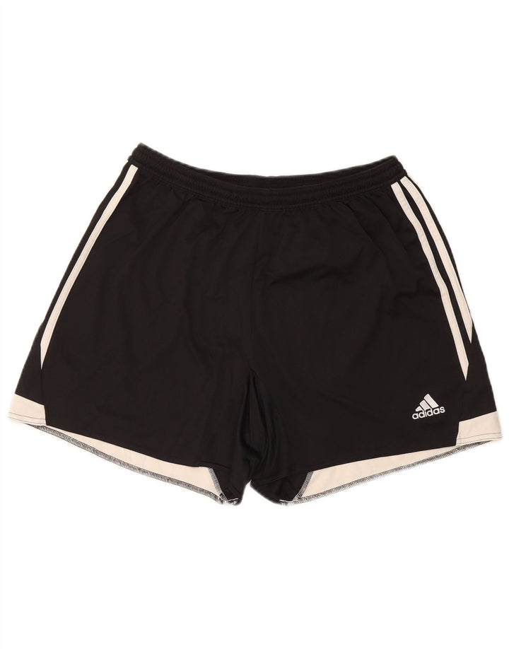 ADIDAS Pantalones cortos deportivos Climacool para mujer Reino Unido 16/18 Grande Negro Colorblock