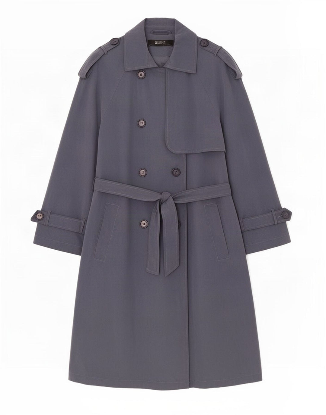 Zara Gabardina extragrande con manga 3/4 para mujer UK 10 Small Grey