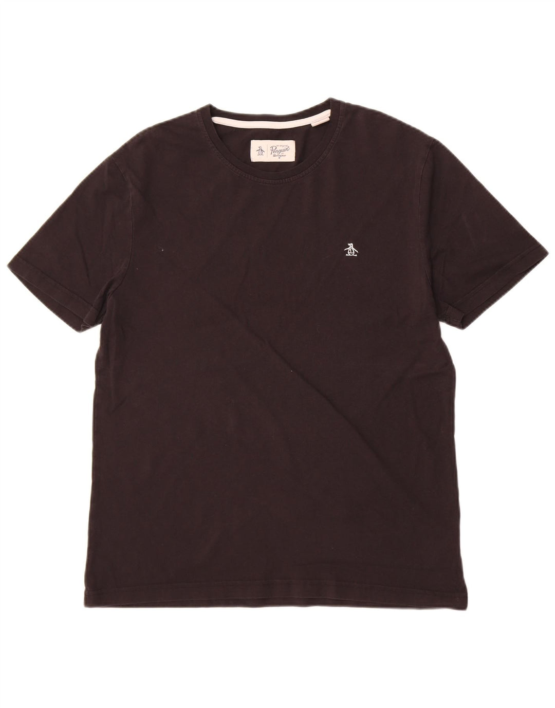 Camiseta Penguin Hombre Top XL Algodón Negro
