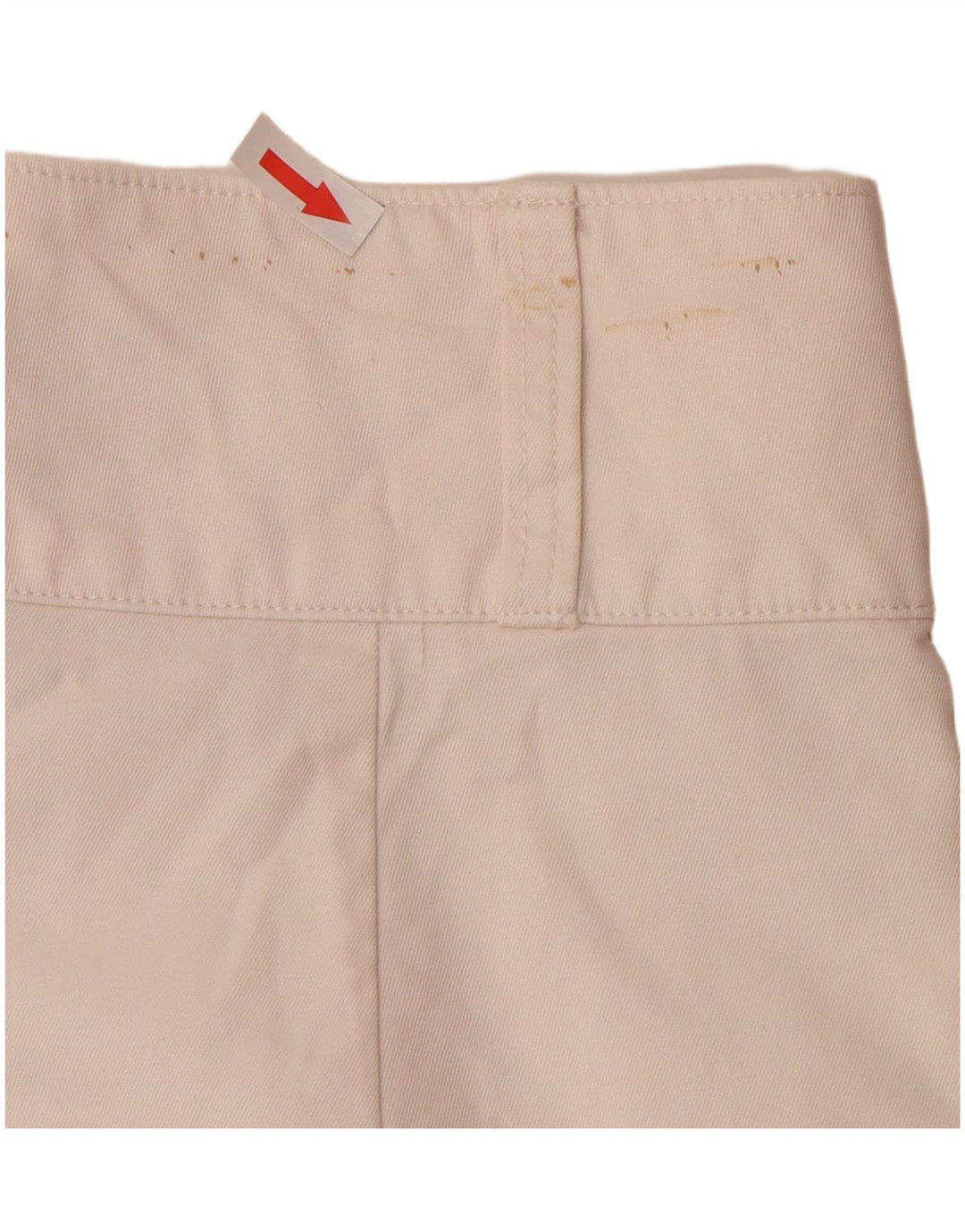 Ralph Lauren pantalones cortos chinos pegados para mujer US 8 mediano W30 algodón blanco