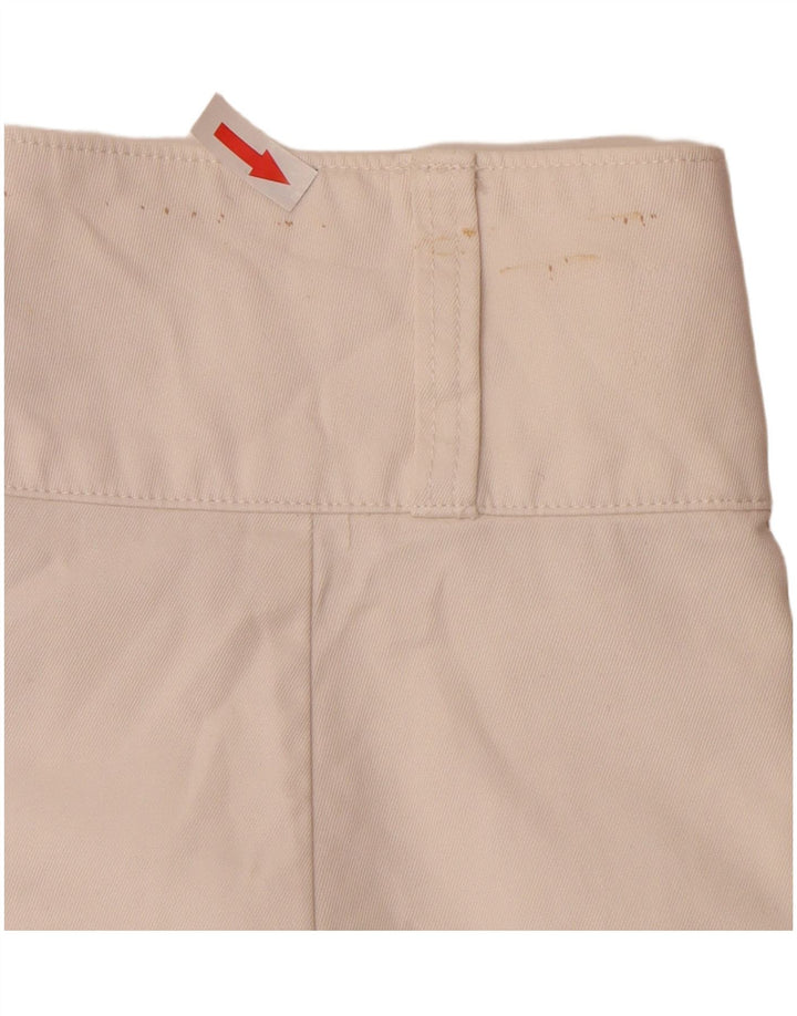 Ralph Lauren pantalones cortos chinos pegados para mujer US 8 mediano W30 algodón blanco