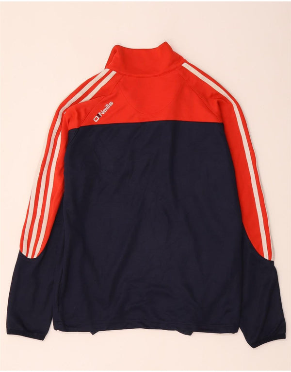 O'Neill Mens Zip Neck Pullover Chándal Top Pequeño Azul Marino Colorblock