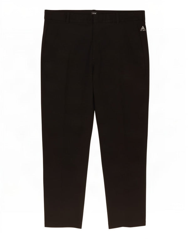 Pantalón de traje recto Adidas para hombre W40 L30 Poliéster negro