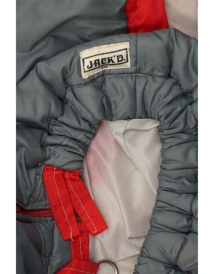 JACK DANIELS Chaleco para mujer UK 40 Grande Gris Colorblock