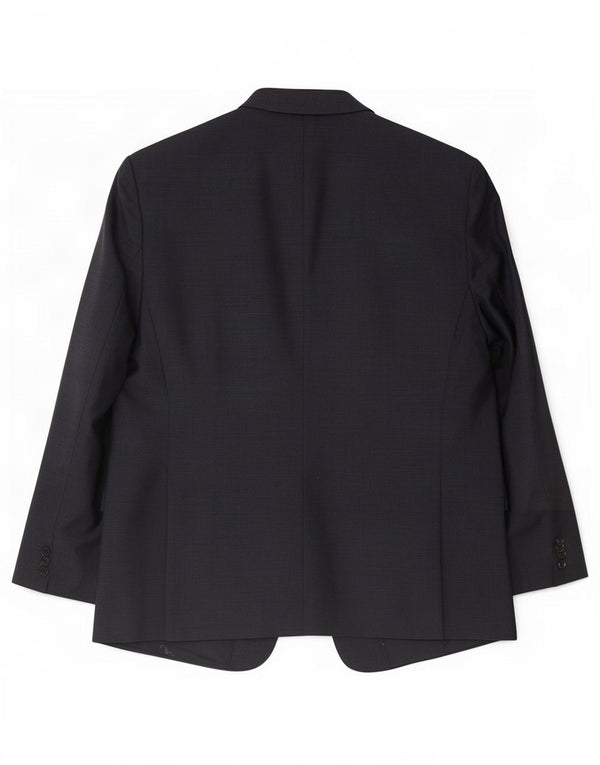 Calvin Klein Chaqueta tipo blazer de 2 botones para hombre IT 56 3XL Lana azul marino