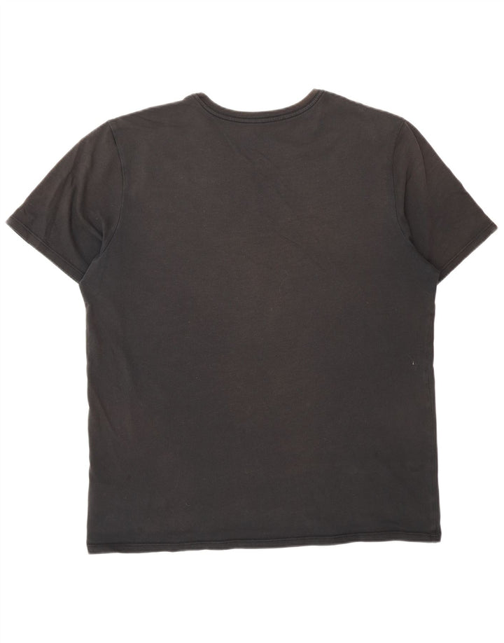 NIKE Camiseta gráfica Dri Fit para hombre, talla grande, algodón negro
