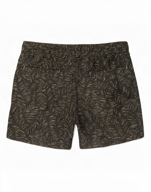 Reiss Mens Swimming Shorts Small Green Floral Polyester