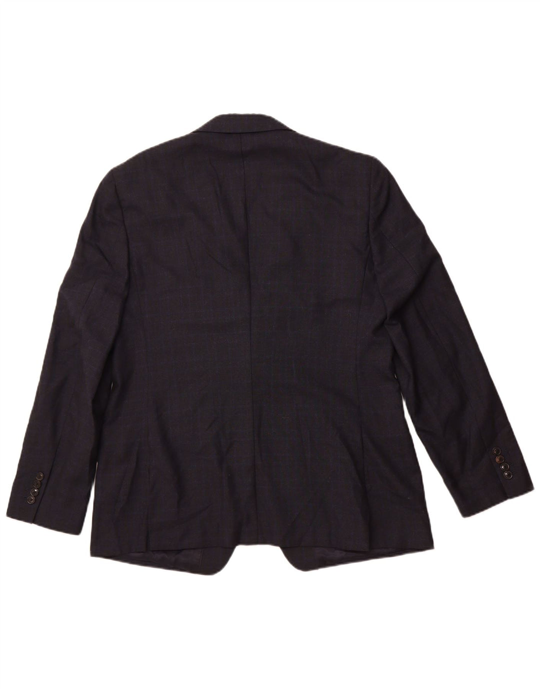 Reiss Chaqueta tipo blazer con 1 botón para hombre UK 42 XL Lana a cuadros azul marino