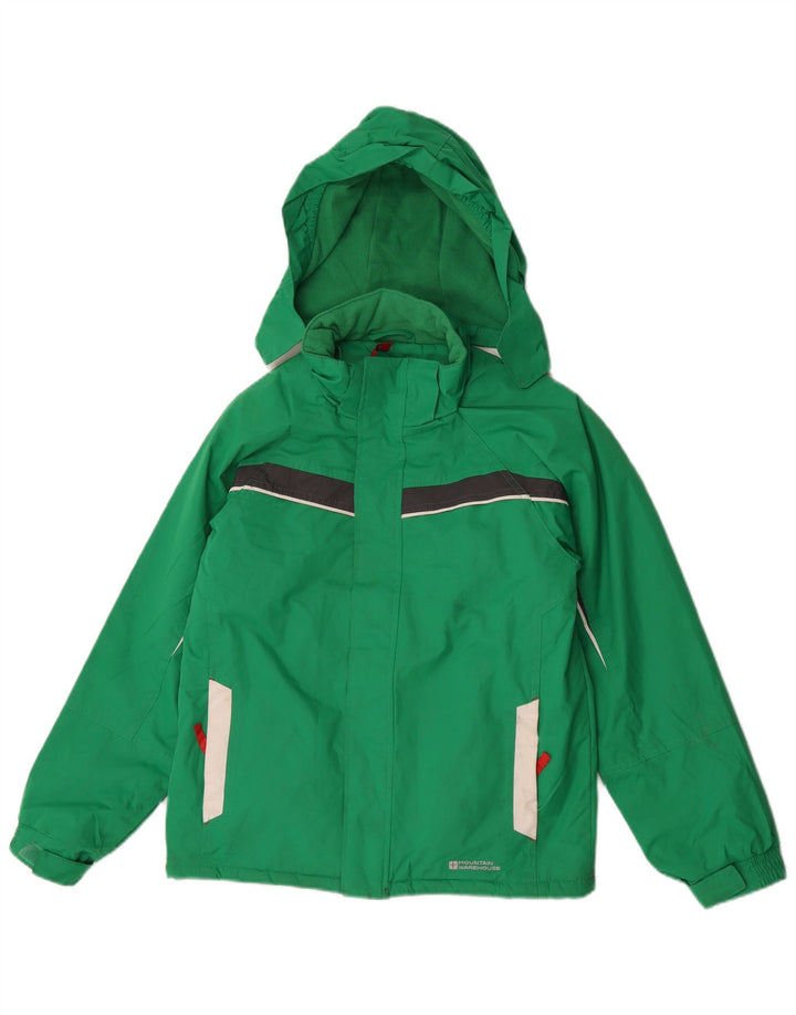 Mountain Warehouse Chaqueta cortavientos para niños 11-12 años Color Block verde