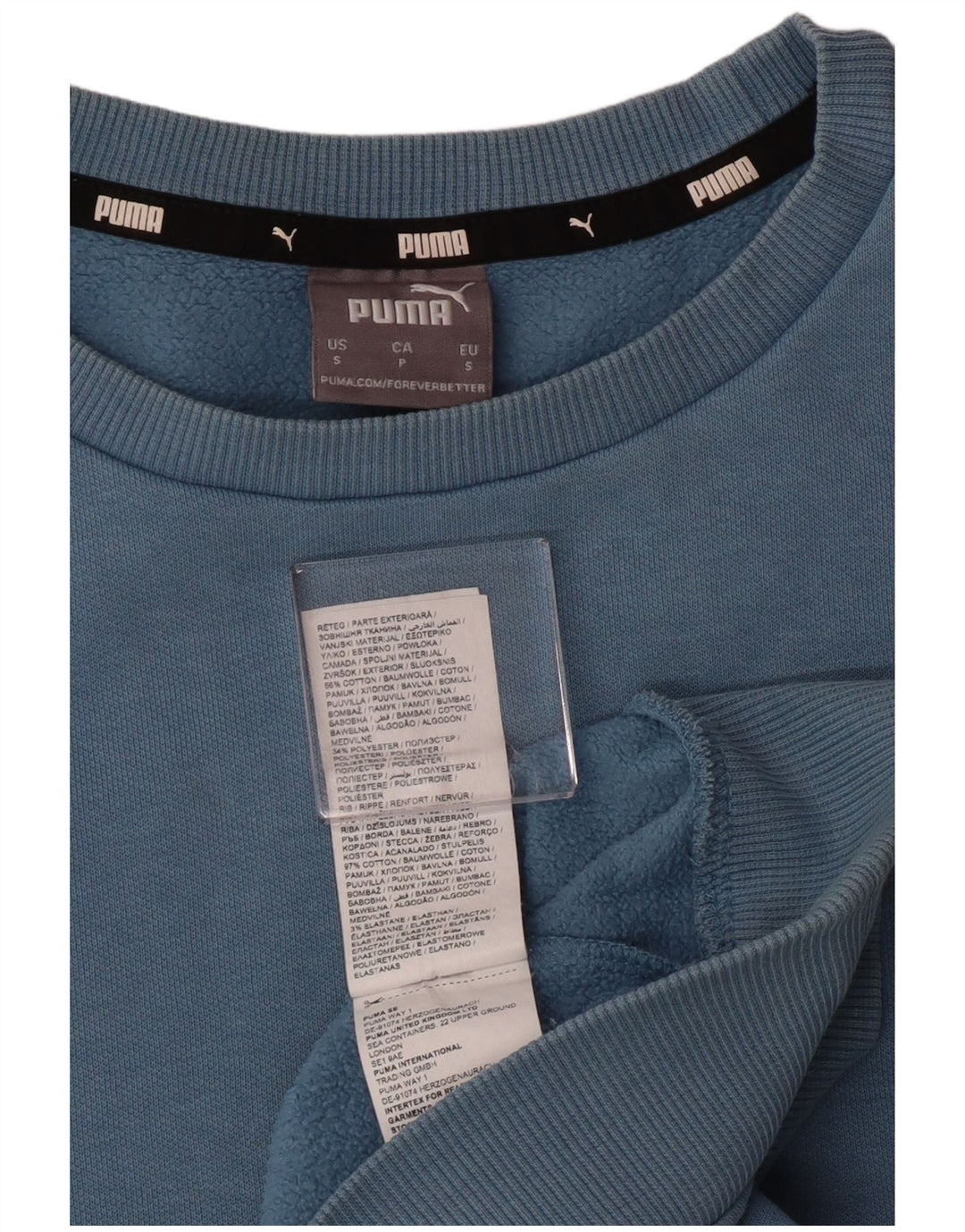 Puma Hombre Sudadera Jumper Small Azul Algodón