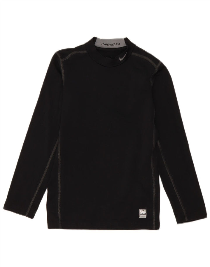 Nike Camiseta gráfica de manga larga para niños 12-13 años Grande Negro Colorblock