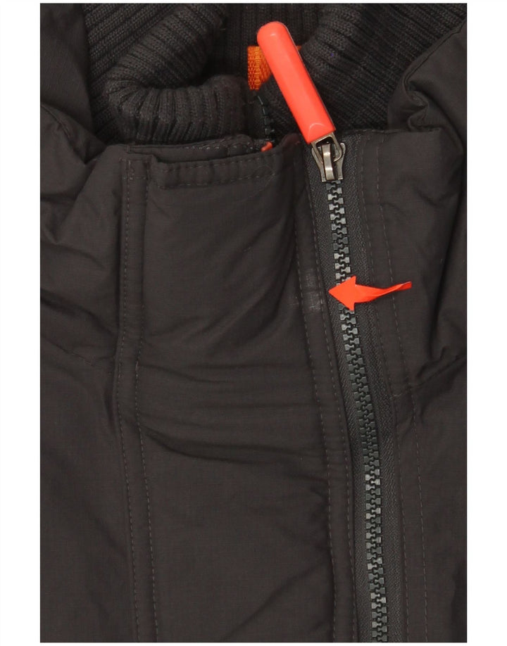 SUPERDRY Chaqueta cortavientos Windcheater para mujer UK 20 2XL Nylon negro