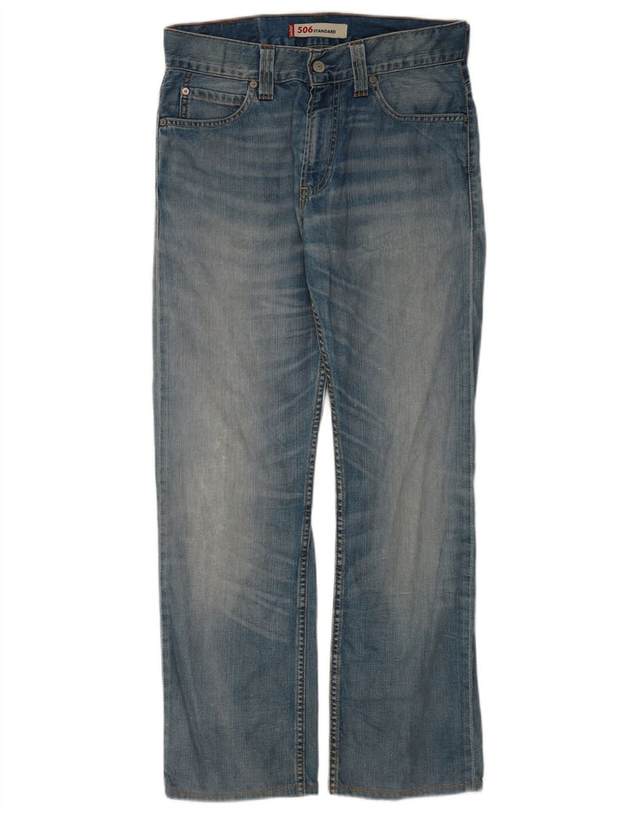 Levi's Hombre 506 Vaqueros Rectos W31 L30 Algodón Azul