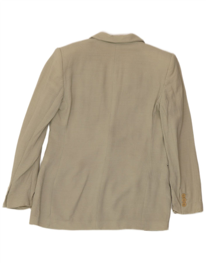 Emporio Armani Chaqueta tipo blazer con 1 botón para mujer IT 42 Verde medio