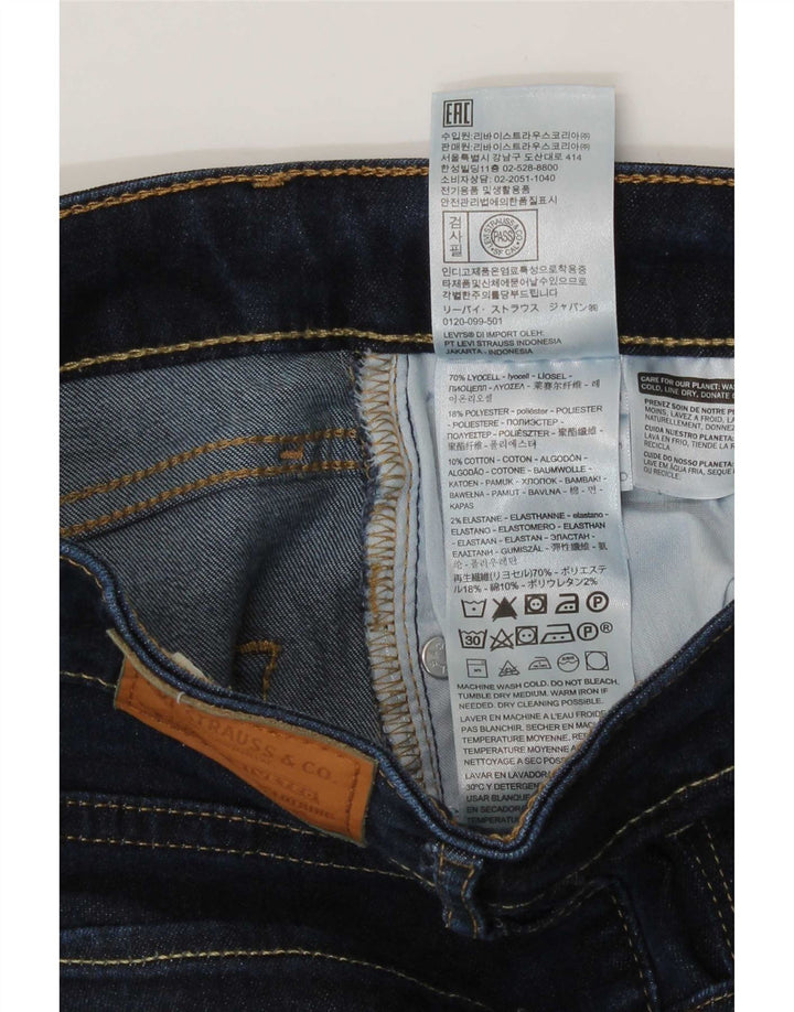 Vaqueros Levi's 725 De Tiro Alto Para Mujer W29 L30 Lyocell Azul Marino