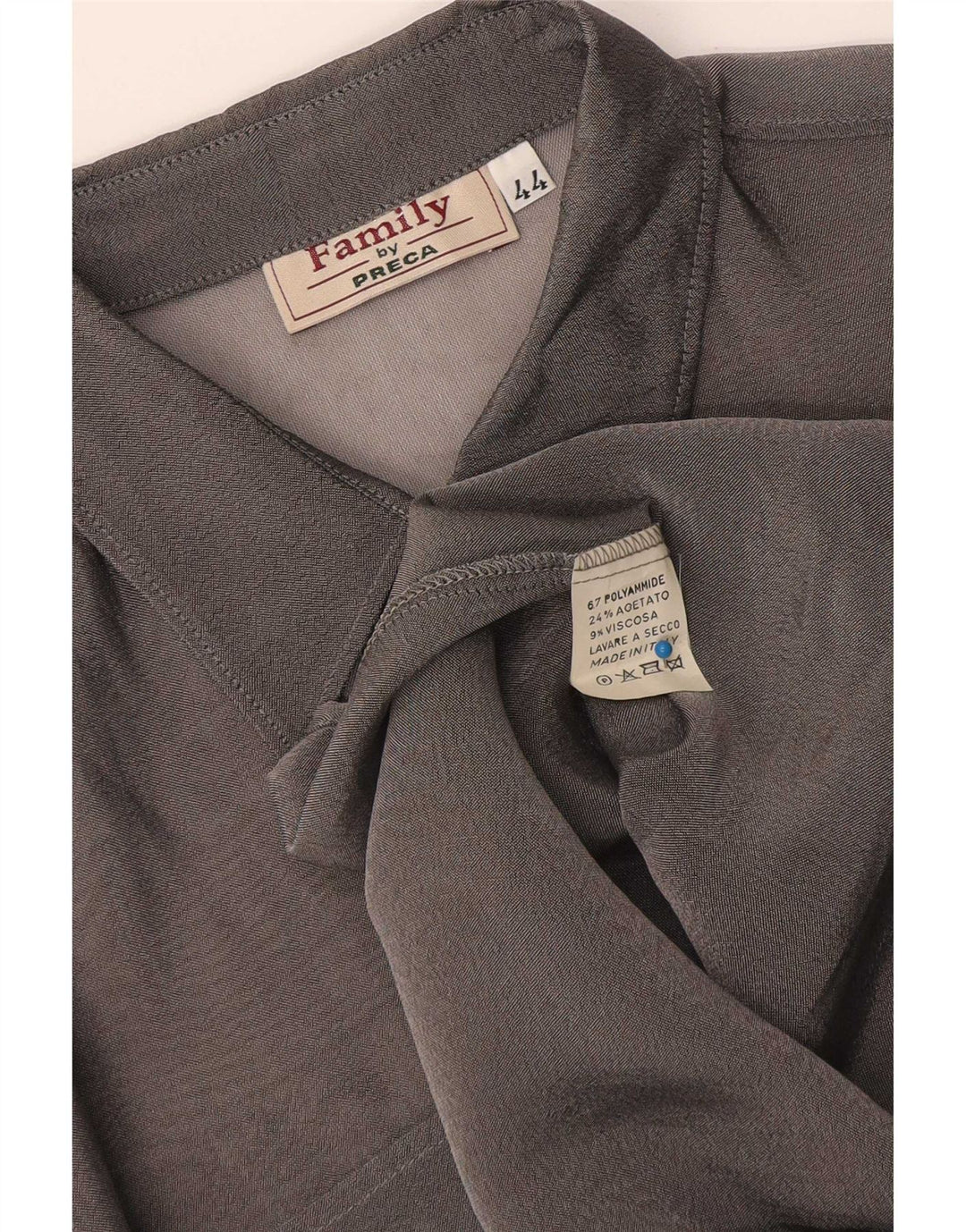 Camisa Preca Mujer Transparente IT 44 Poliamida Gris Medio