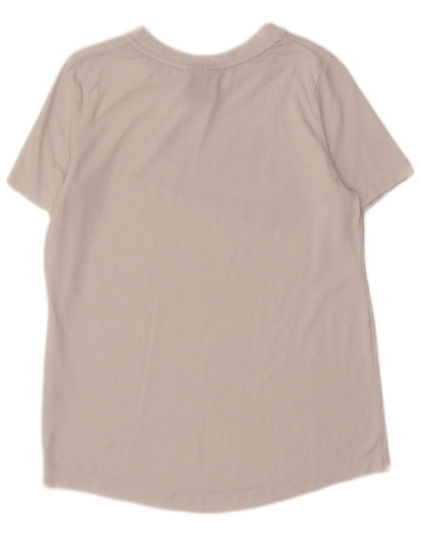 NIKE Womens Graphic T-Shirt Top UK 10 Small White