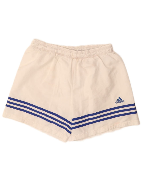 ADIDAS Mens Climalite Sport Shorts UK 38 Medio Blanco Poliéster