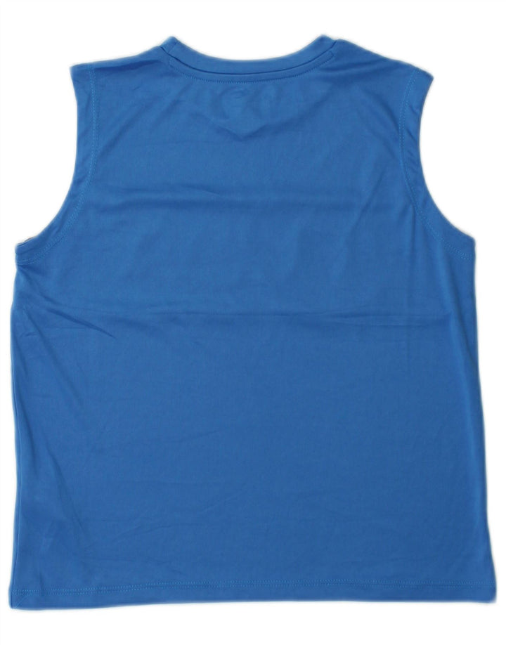 Reebok Camiseta sin mangas estampada para niños 10-11 años Poliéster color block azul