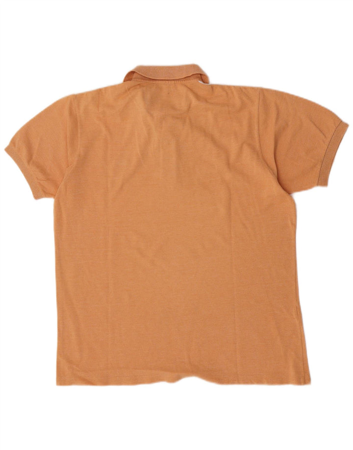 Polo Lacoste para hombre Talla 4 Algodón color block naranja mediano