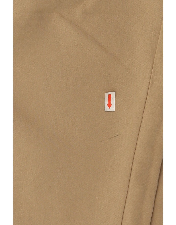 ZARA Womens High Waist Chino Trousers Medium W28 L27 Beige Polyester