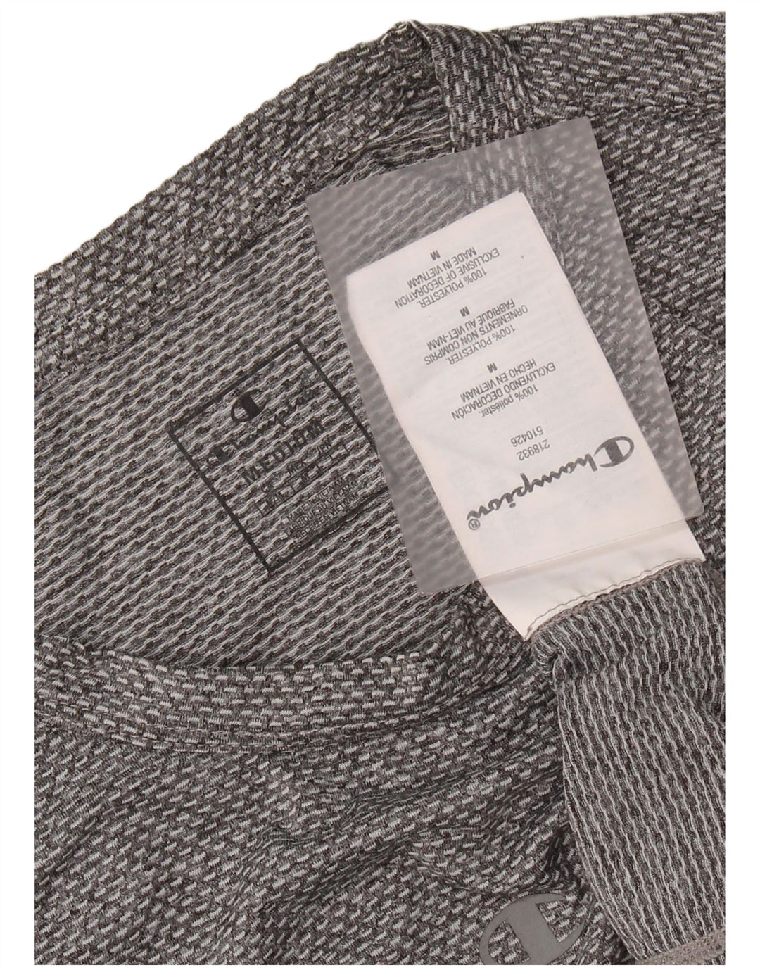 CHAMPION Camiseta Hombre Top Poliéster Gris Medio