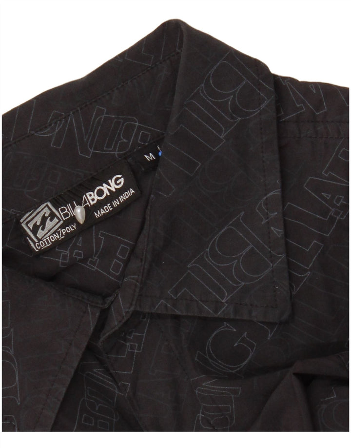 Billabong Mens Graphic Camisa De Manga Corta De Algodón Negro Mediano
