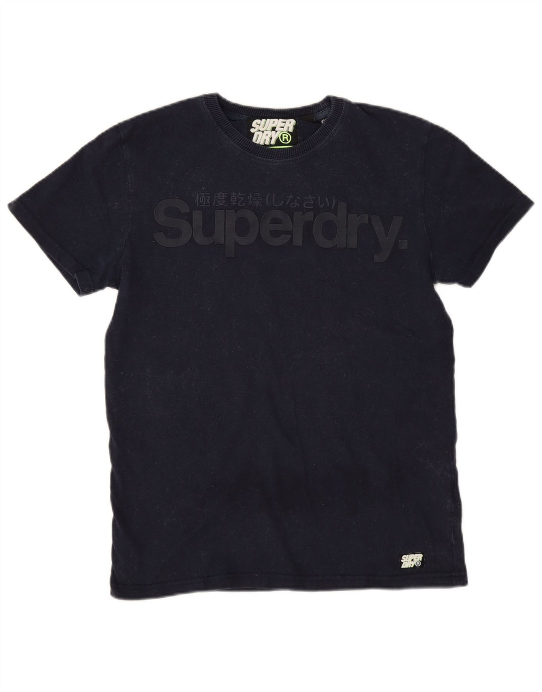Superdry Camiseta con gráfico gráfico para hombre, parte superior mediana de algodón azul marino