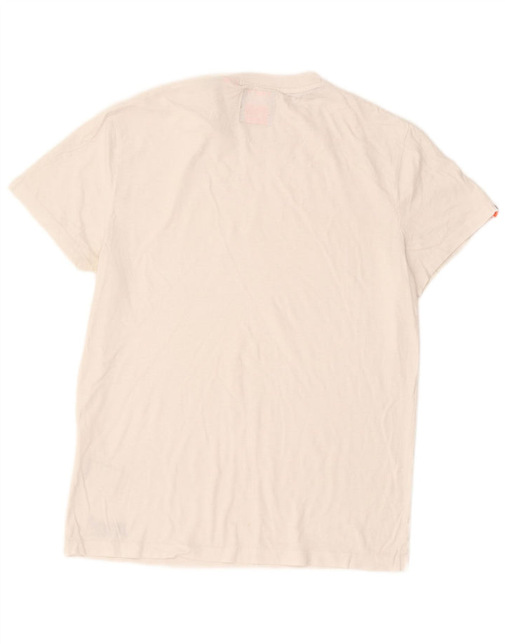 Superdry Camiseta para hombre Top Medium White Cotton