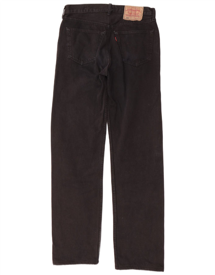 LEVI'S Jeans rectos 501 para hombre W34 L36 Algodón negro