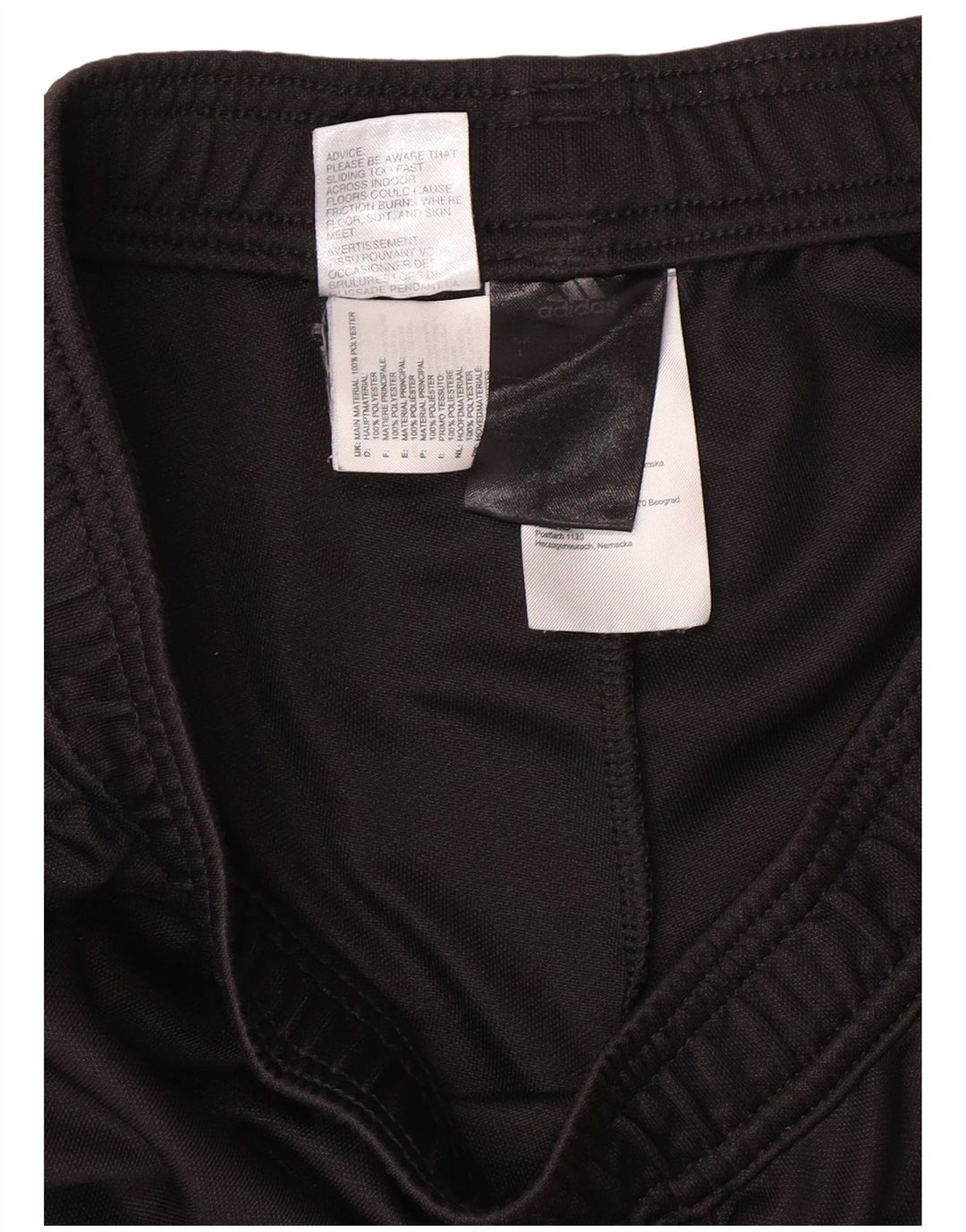 Pantalones de chándal ADIDAS para hombre, talla grande, poliéster negro