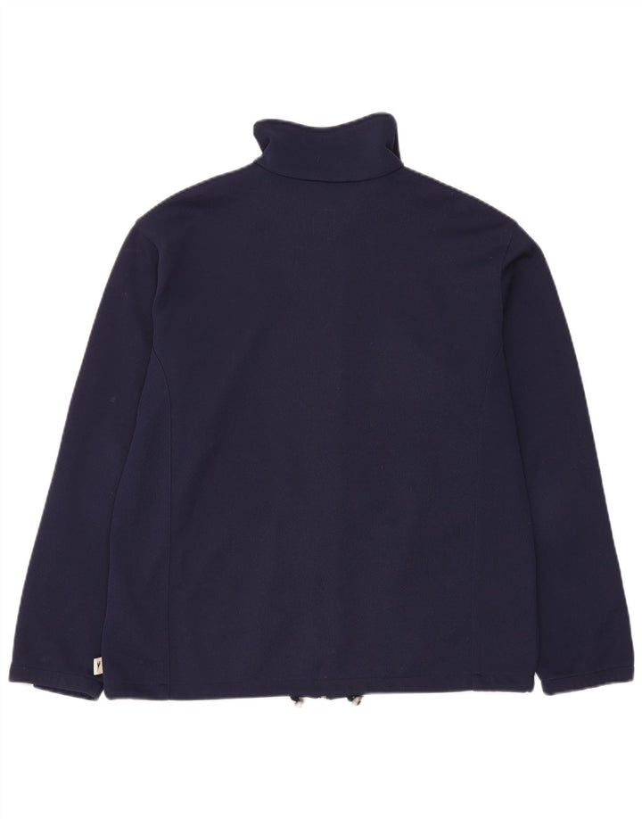 Diadora Mujer Chándal Top Chaqueta IT 46 Grande Azul Marino Poliéster Deportes