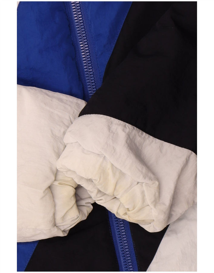 Ellesse Chaqueta cortavientos para hombre UK 36 Small Azul Colorblock Poliamida