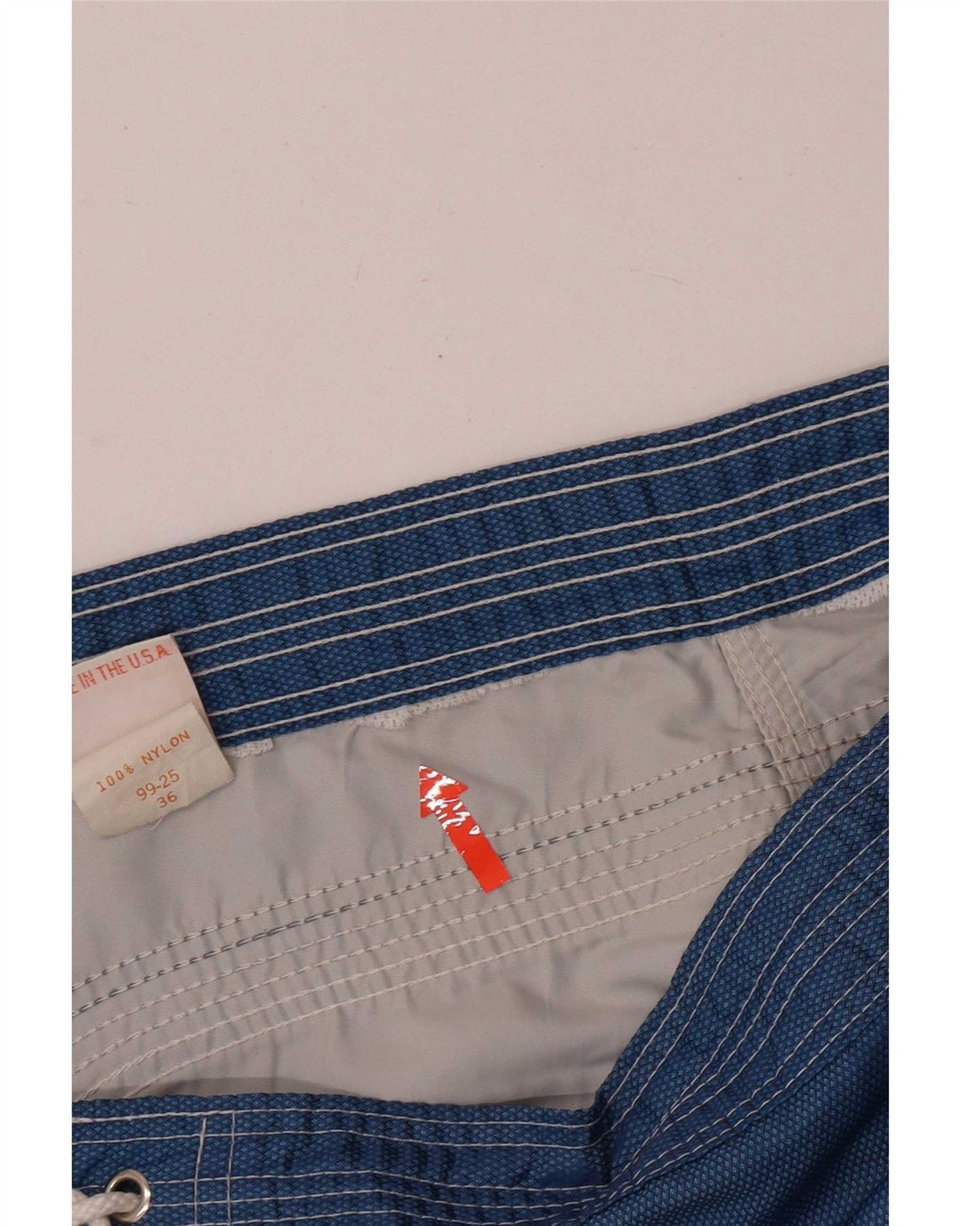 Sundek Bañador para hombre, talla grande, nailon azul