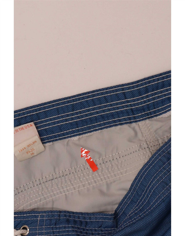 Sundek Bañador para hombre, talla grande, nailon azul