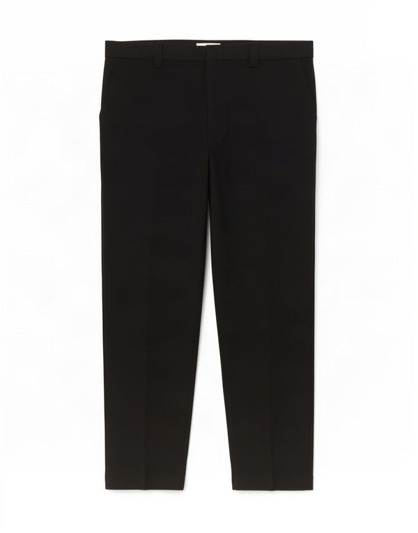 Marks & Spencer Pantalones casuales cónicos para mujer UK 46 Large W38 L28 Negro