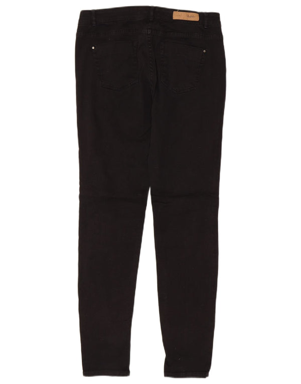 Zara Vaqueros pitillo para mujer EU 38 Small W28 L29 Algodón negro