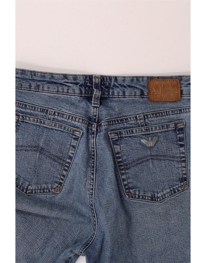 ARMANI Womens Bootcut Jeans W28 L29 Blue Cotton Vintage Armani and Second-Hand Armani from Messina Hembry 